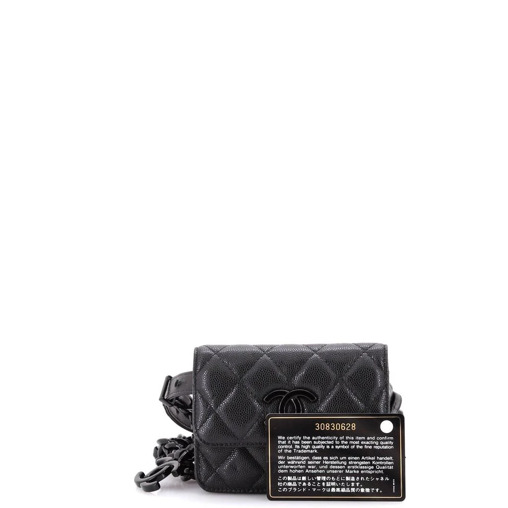 商品[二手商品] Chanel|My Everything Flap Card Holder Belt Bag Quilted Caviar,价格¥20806,第2张图片详细描述