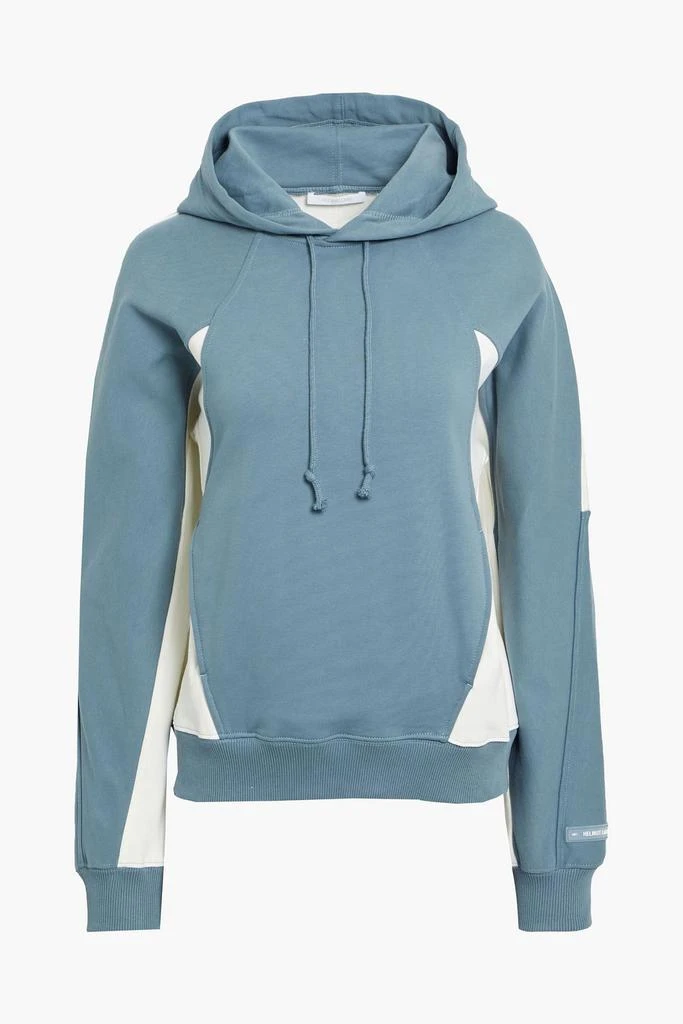商品Helmut Lang|Two-tone French cotton-terry hoodie,价格¥396,第1张图片