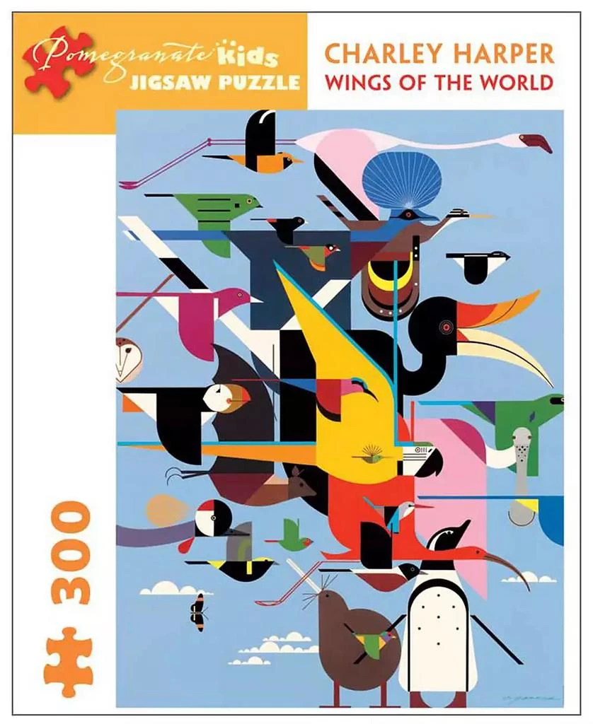 商品Crayola|Charley Harper - Wings of the World Jigsaw Puzzle- 300 Pcs,价格¥126,第1张图片