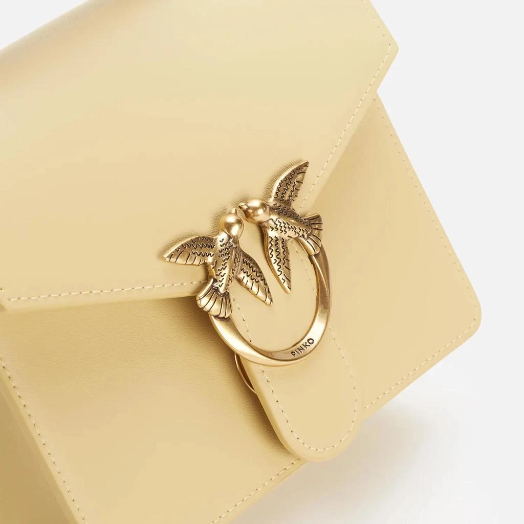 商品PINKO|Pinko Women's Love Mini Top Handle Cross Body Bag - Banana,价格¥1221,第3张图片详细描述
