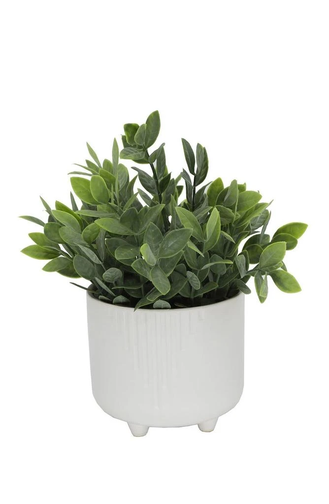 商品FLORA BUNDA|Tea Leaf In White Cascade Footed Pot,价格¥329,第1张图片