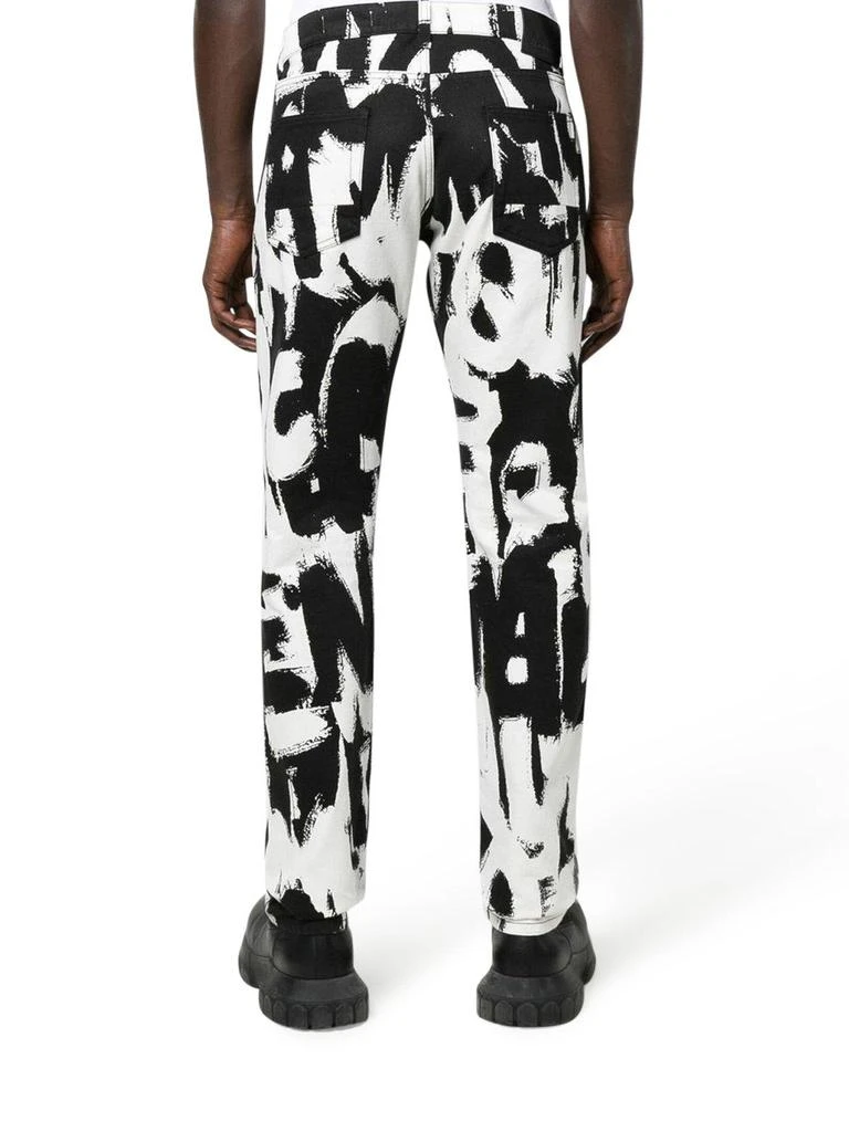 商品Alexander McQueen|Alexander McQueen Printed High-rise Jeans,价格¥4732,第3张图片详细描述