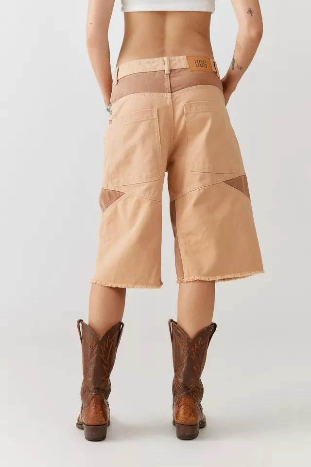 商品BDG|BDG Skater Girl Denim Short - Seamed Sand,价格¥75,第4张图片详细描述