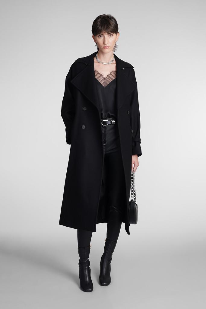 IRO Kealia Coat In Black Wool商品第2张图片规格展示