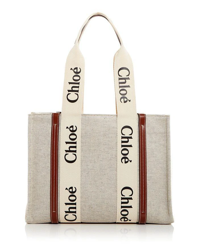 商品Chloé|Woody Medium Canvas Tote,价格¥10322,第1张图片