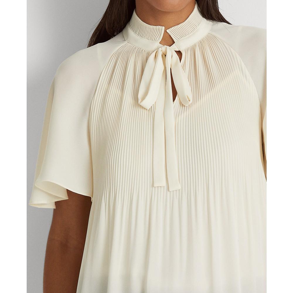 商品Ralph Lauren|Pleated Georgette Top,价格¥918,第5张图片详细描述