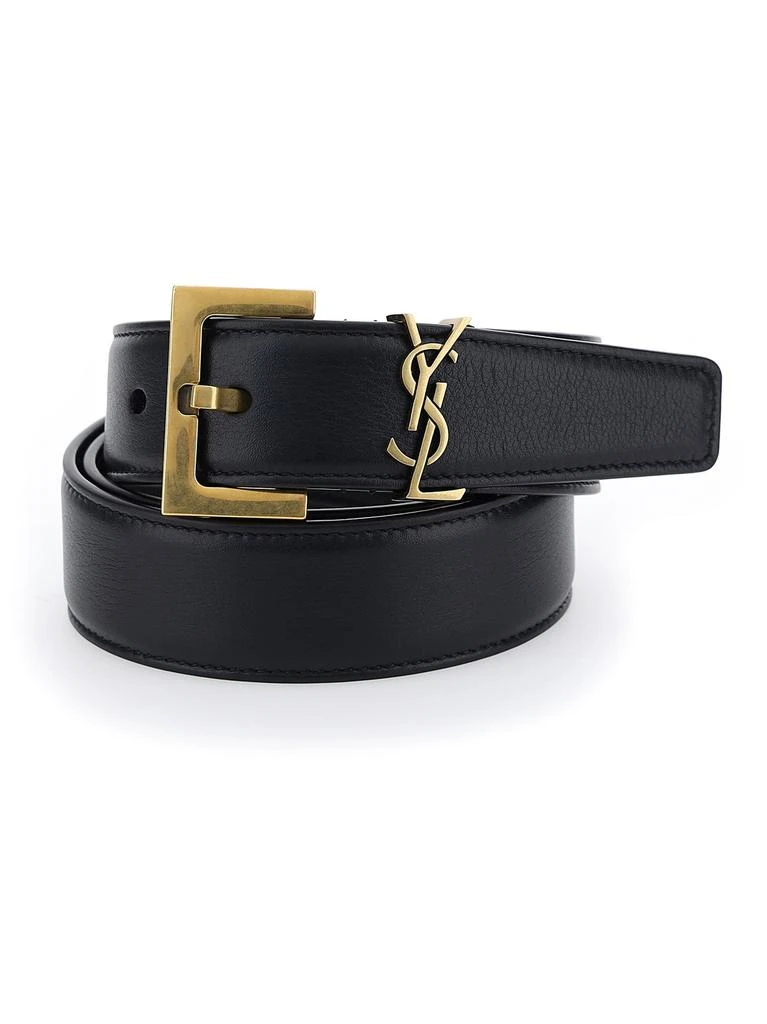 商品Yves Saint Laurent|Saint Laurent Monogram Buckle Belt,价格¥3500,第1张图片