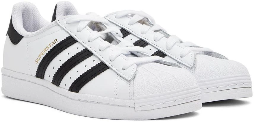 商品Adidas|Kids White & Black Superstar Big Kids Sneakers,价格¥338,第4张图片详细描述