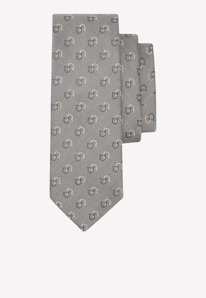 商品Salvatore Ferragamo|Gancini Jacquard Silk Tie,价格¥815,第1张图片