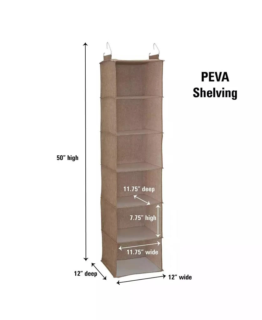 6 Shelf Hanging Closet Organizer 商品