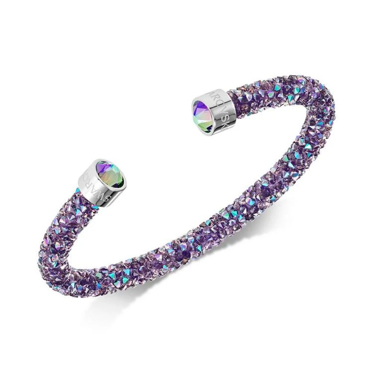 商品Swarovski|Silver-Tone Crystal Rock Cuff Bracelet,价格¥511,第1张图片