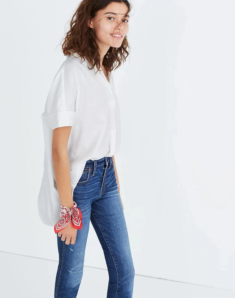 商品Madewell|Courier Button-Back Shirt in Pure White,价格¥315,第3张图片详细描述