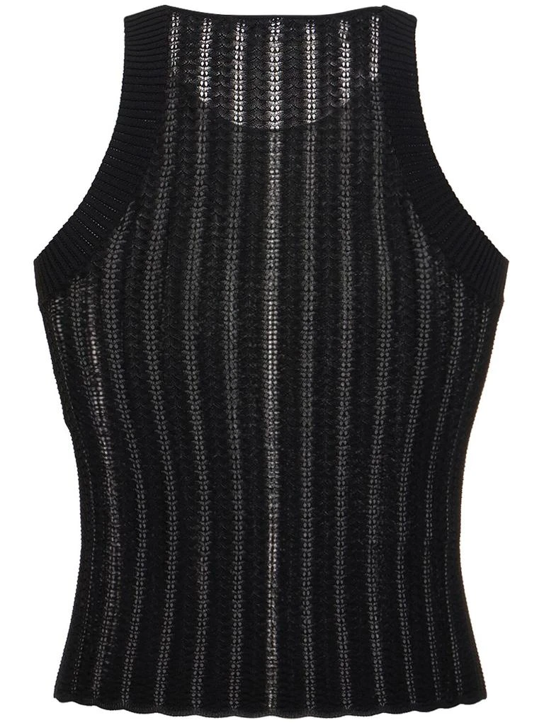 商品Dion Lee|Snakeskin Viscose Blend Knit Tank Top,价格¥2583,第4张图片详细描述