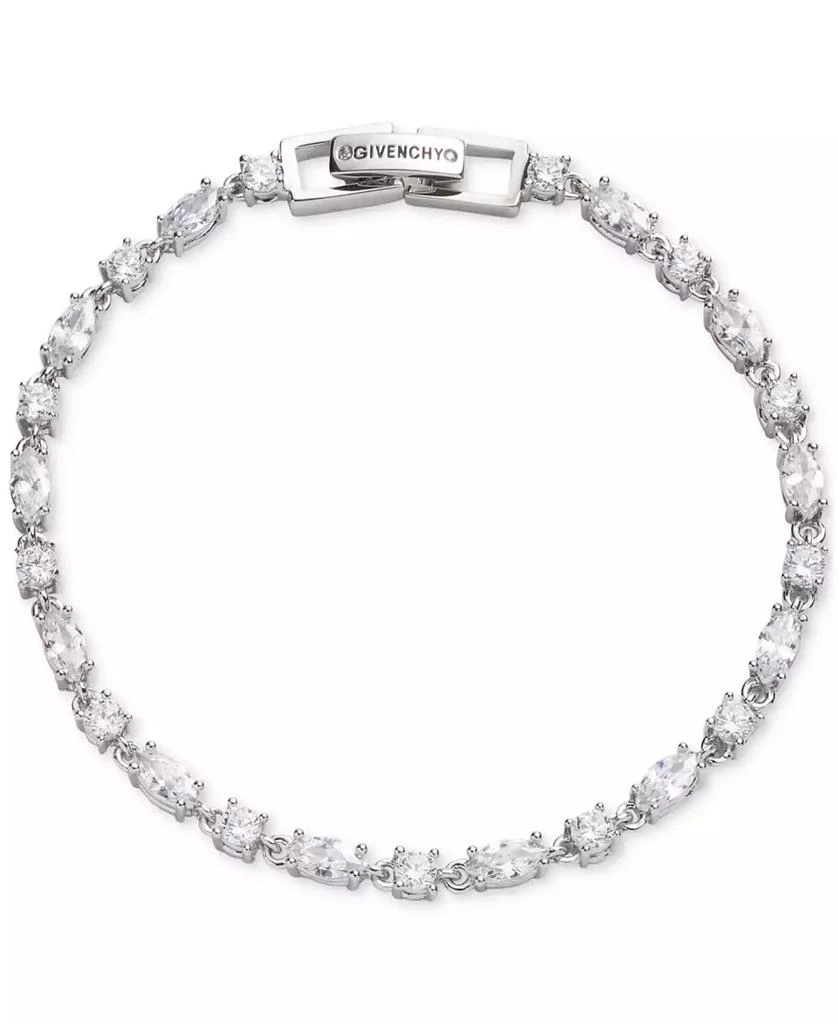 商品Givenchy|Silver-Tone Round & Marquise-Cut Cubic Zirconia Tennis Bracelet,价格¥436,第1张图片