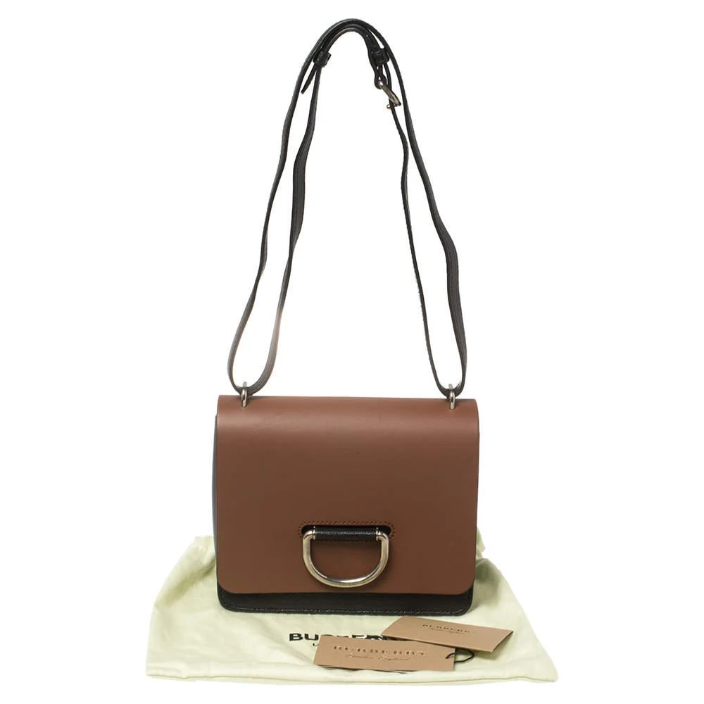 Burberry Brown/Black Leather Small D-Ring Chain Shoulder Bag 商品