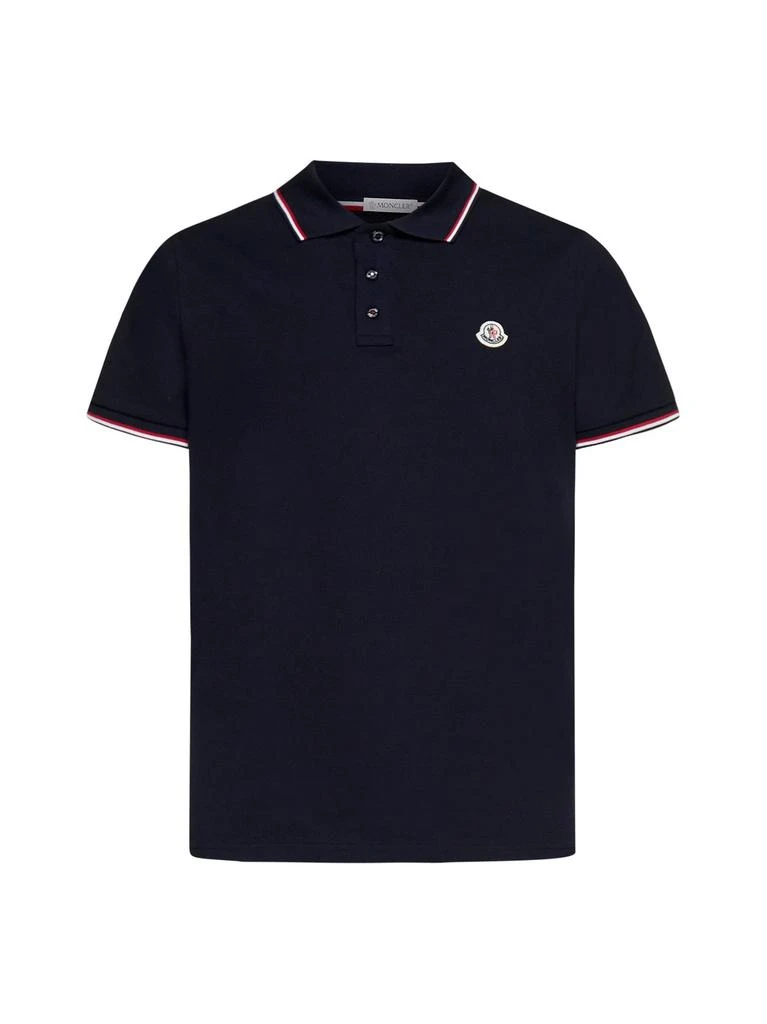 商品Moncler|Moncler Logo Patch Short-Sleeved Polo Shirt,价格¥1737-¥1930,第1张图片
