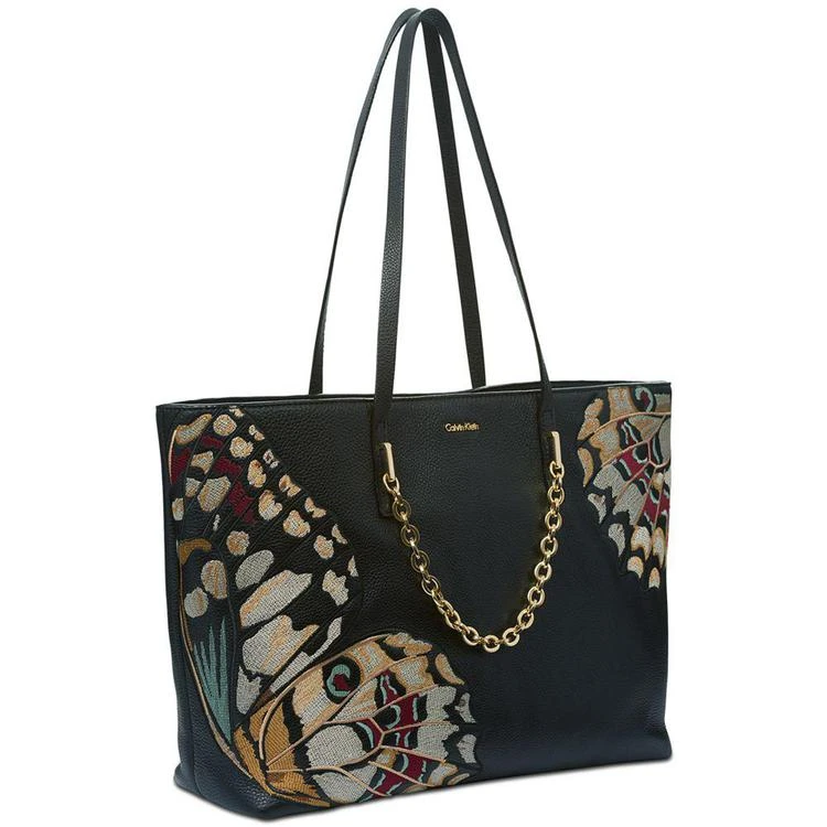 商品Calvin Klein|Hera Embroidered Butterfly Extra-Large Tote,价格¥1559,第2张图片详细描述