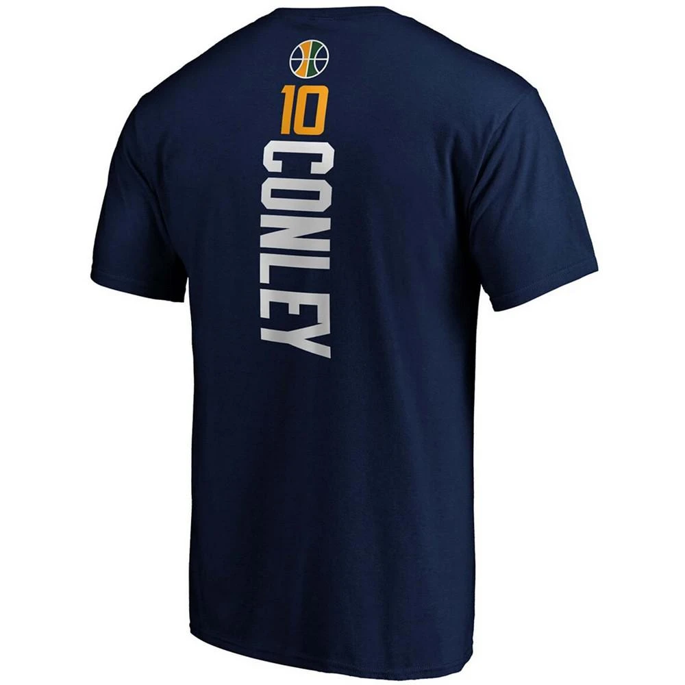商品Fanatics|Men's Mike Conley Navy Utah Jazz Team Playmaker Name and Number T-shirt,价格¥238,第3张图片详细描述