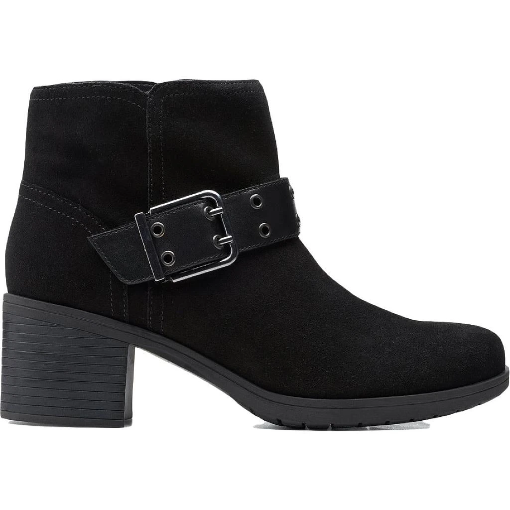 商品Clarks|Clarks Womens Hollis Star Suede Zipper Booties,价格¥123,第3张图片详细描述