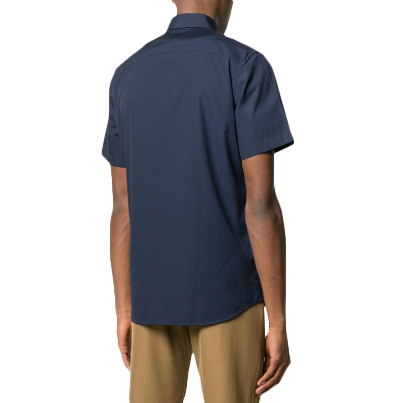 Burberry 博柏利 男士深蓝色衬衫短袖 8025765商品第3张图片规格展示