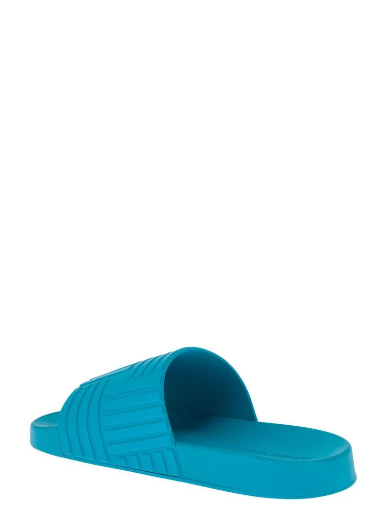 商品Bottega Veneta|Bottega Veneta Mens Light Blue Rubber Slide Sandals,价格¥1639,第3张图片详细描述
