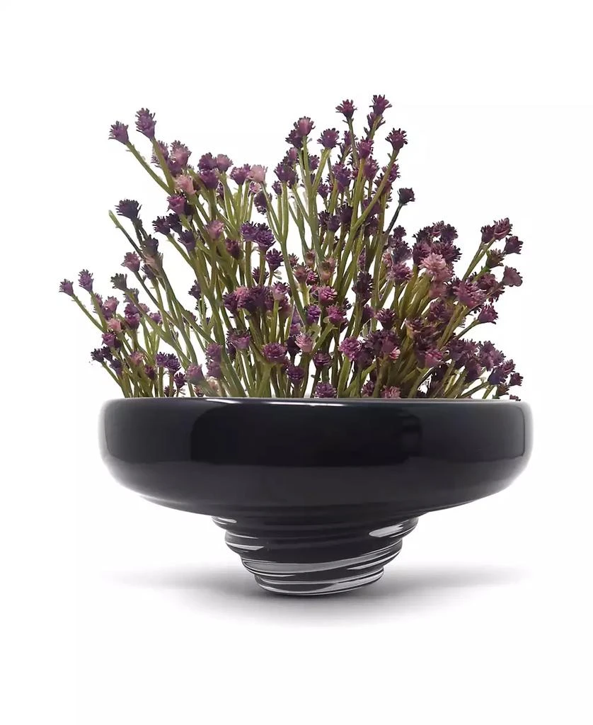 商品Vivience|10.75"D Black Glass Centerpiece Bowl,价格¥1318,第2张图片详细描述