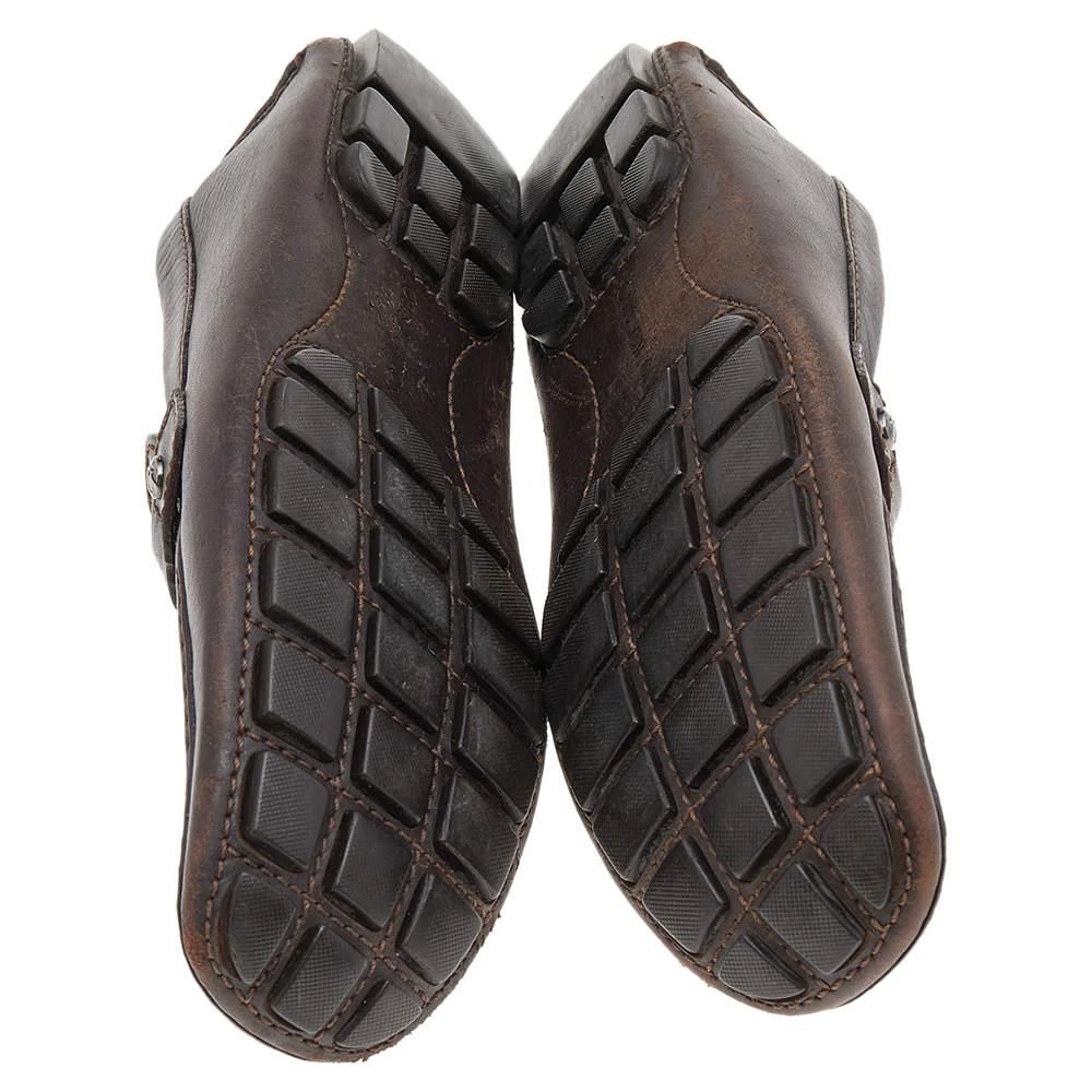 Louis Vuitton Dark Brown Leather Monte Carlo Loafers Size 41 商品
