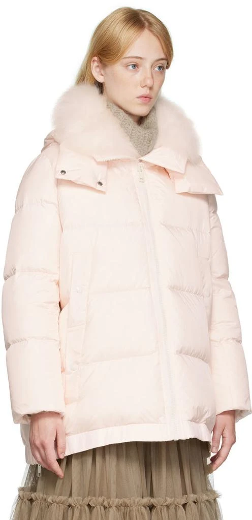 商品Yves Salomon|Pink Quilted Down Coat,价格¥3552,第2张图片详细描述