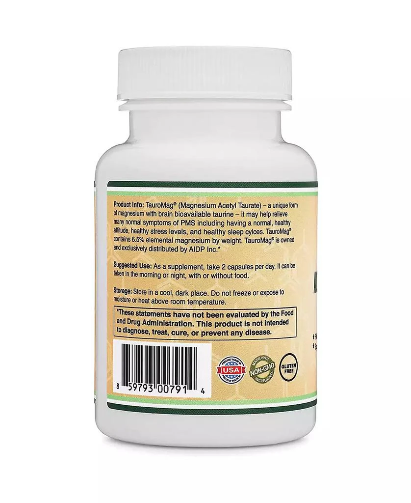商品Double Wood Supplements|Magnesium Acetyl-Taurate (Tauromag) - 700 mg servings,价格¥373,第2张图片详细描述