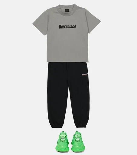 商品Balenciaga|Logo棉质针织T恤,价格¥1611,第2张图片详细描述