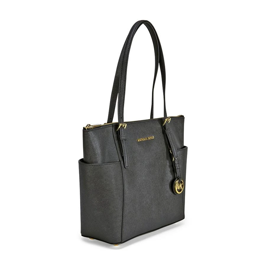 商品Michael Kors|Jet Set Top-Zip Saffiano Leather Tote in Black - Medium,价格¥883,第2张图片详细描述