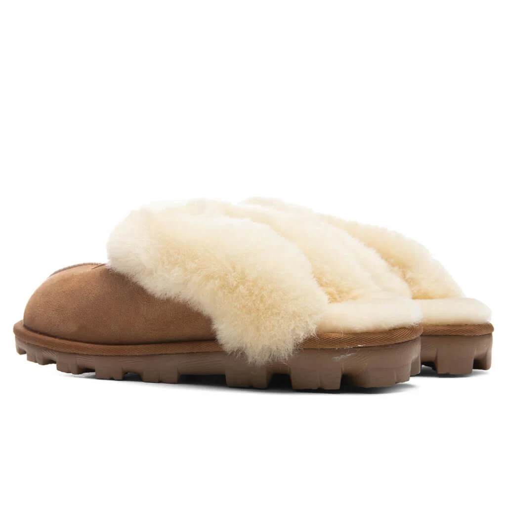 商品UGG|Women's Coquette Slipper - Chestnut,价格¥905,第3张图片详细描述