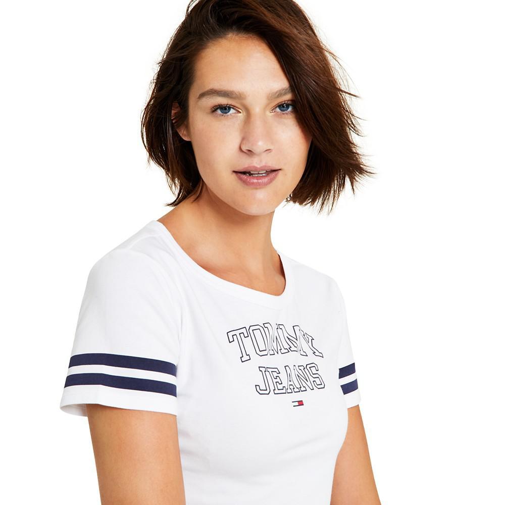 商品Tommy Jeans|Women's Cropped Logo T-Shirt,价格¥145,第5张图片详细描述