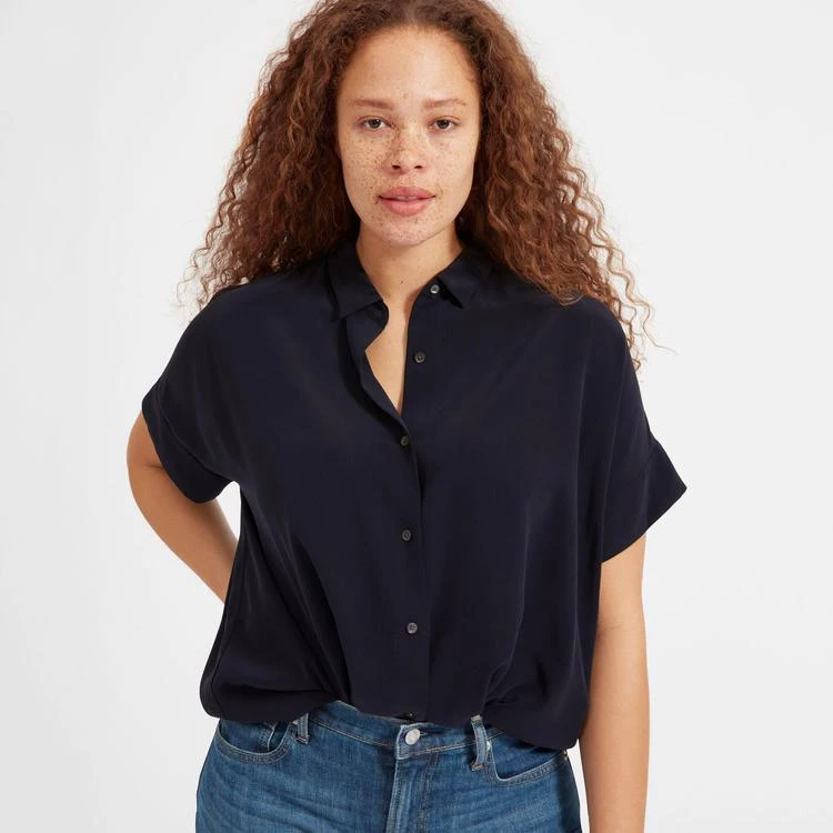 商品Everlane|真丝短袖衬衫,价格¥509-¥523,第2张图片详细描述
