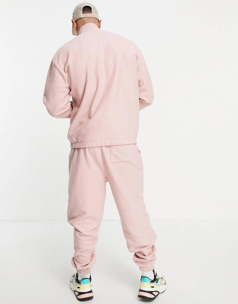 商品ASOS|ASOS DESIGN co-ord oversized joggers in pink fleece,价格¥135,第3张图片详细描述