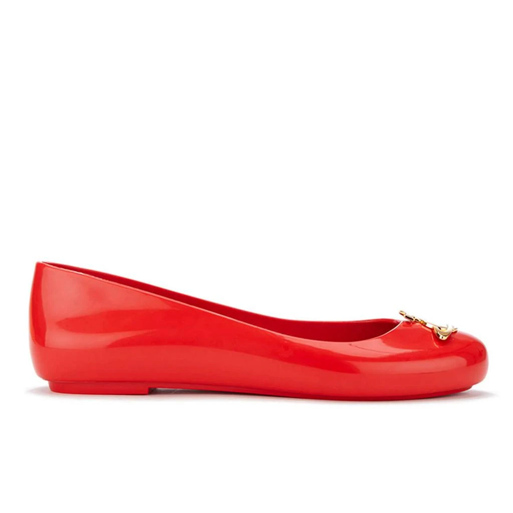 商品Vivienne Westwood|VIVIENNE WESTWOOD FOR MELISSA WOMEN'S SPACE LOVE 16 BALLET FLATS - RED ORB,价格¥680,第1张图片