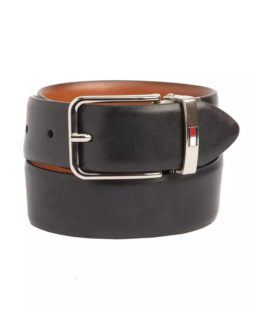 商品Tommy Hilfiger|Big Boys Dark Brown and Black Reversible Dress Belt,价格¥171,第1张图片