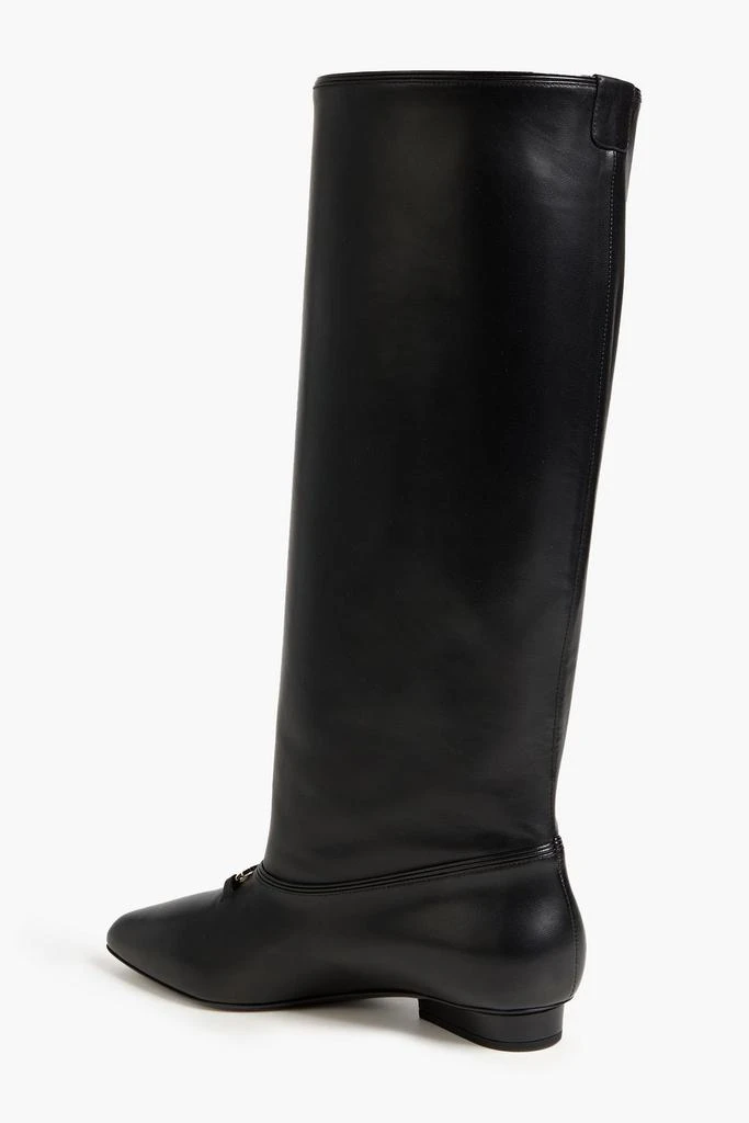 商品Salvatore Ferragamo|Vesper leather knee boots,价格¥7041,第3张图片详细描述