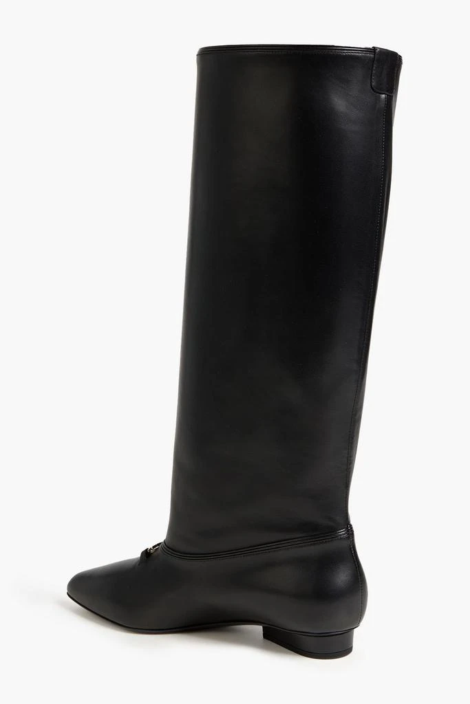 商品Salvatore Ferragamo|Vesper leather knee boots,价格¥7154,第3张图片详细描述