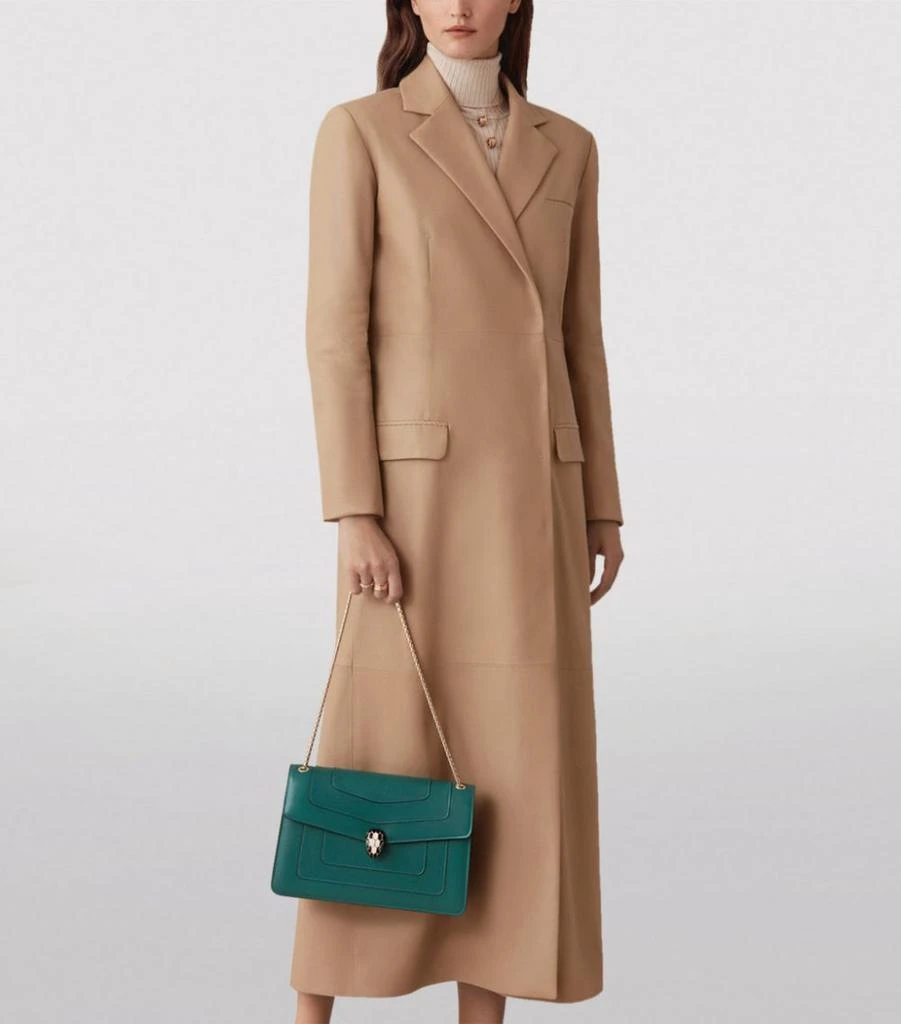 商品BVLGARI|Leather Serpenti Forever Shoulder Bag,价格¥32033,第5张图片详细描述
