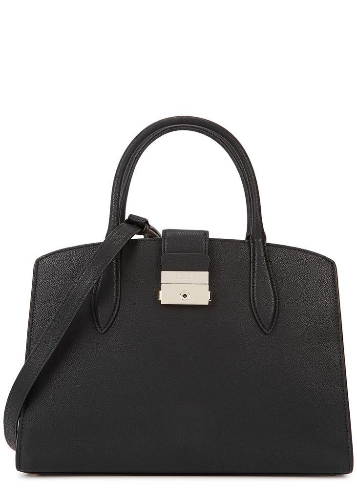 商品Kate Spade|Voyage small black leather top handle bag,价格¥2841,第1张图片