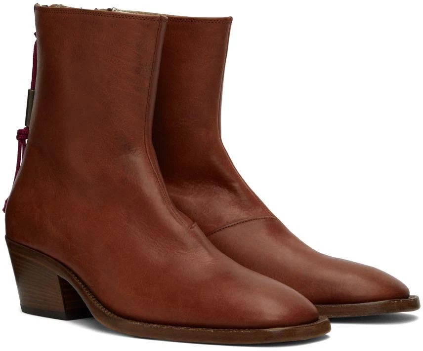 商品Acne Studios|Brown Leather Boots,价格¥4654,第4张图片详细描述