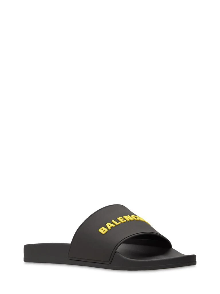 商品Balenciaga|Logo Rubber Pool Slide Sandals,价格¥3046,第3张图片详细描述