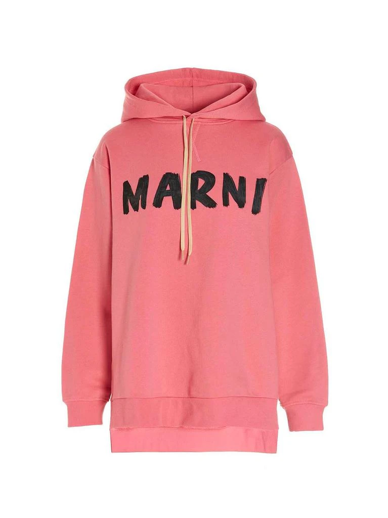 商品Marni|Marni Logo Printed Drawstring Hoodie,价格¥2354,第1张图片