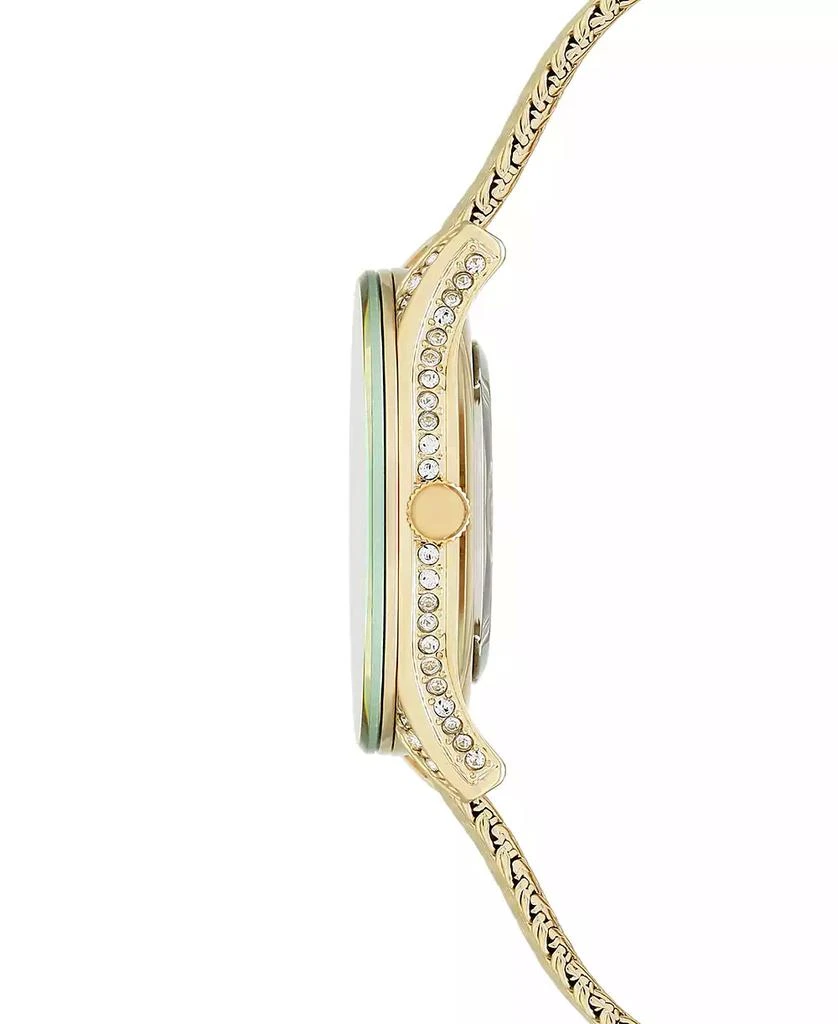 商品Anne Klein|Women's Gold-Tone Stainless Steel Mesh Bracelet Watch 30mm AK-2208CHGB,价格¥427,第2张图片详细描述