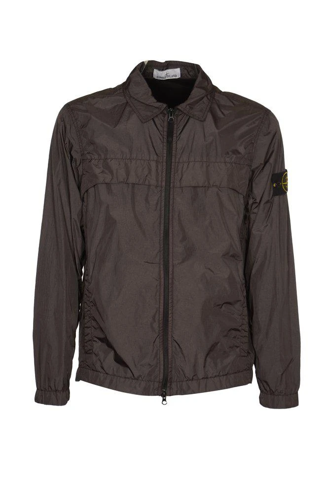 商品Stone Island|Stone Island Crinkle Reps Zipped Shirt Jacket,价格¥3615,第1张图片