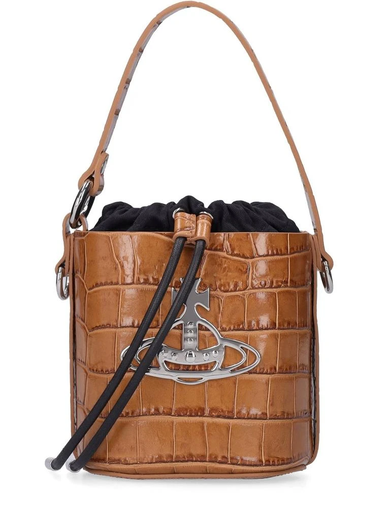 商品Vivienne Westwood|Small Daisy Croc Embossed Top Handle Bag,价格¥3944,第1张图片