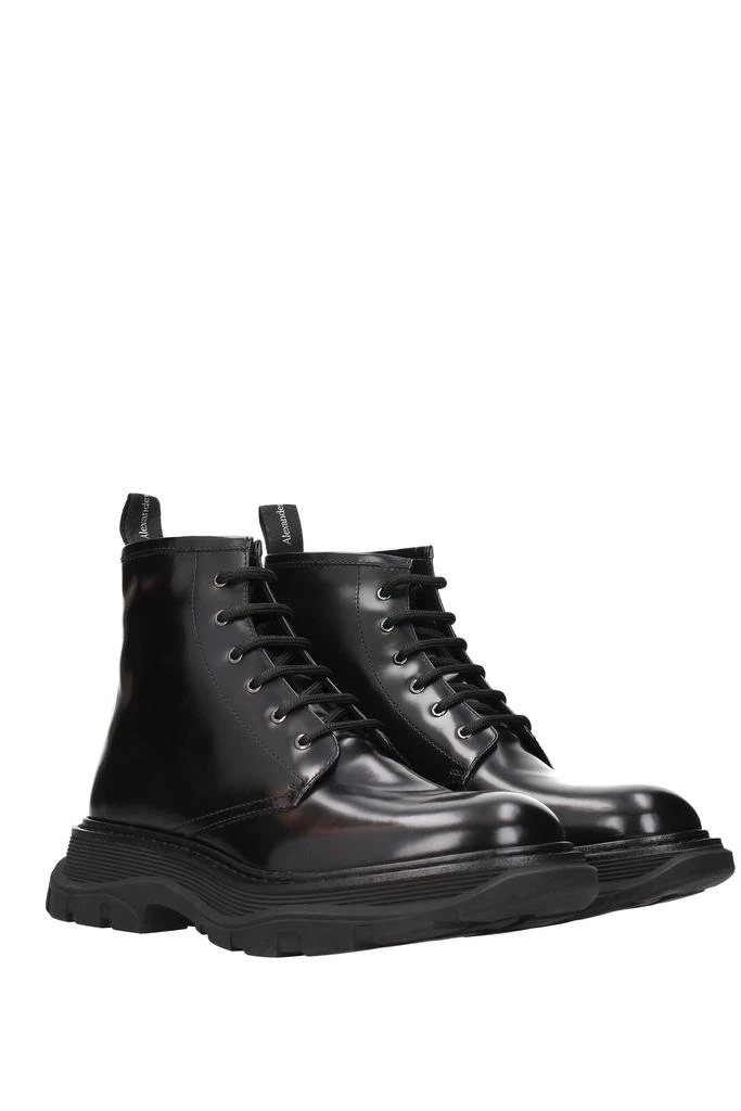 商品Alexander McQueen|Ankle Boot Leather Black,价格¥2381,第2张图片详细描述