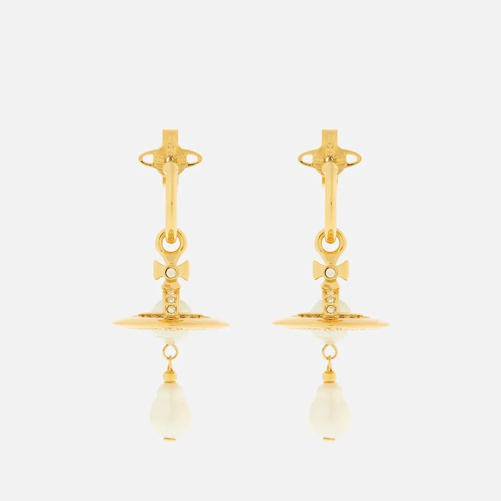 商品Vivienne Westwood|Vivienne Westwood Aleksa Gold-Tone Rosewater Pearl and Cubic Ziroconia Earrings,价格¥1537,第1张图片