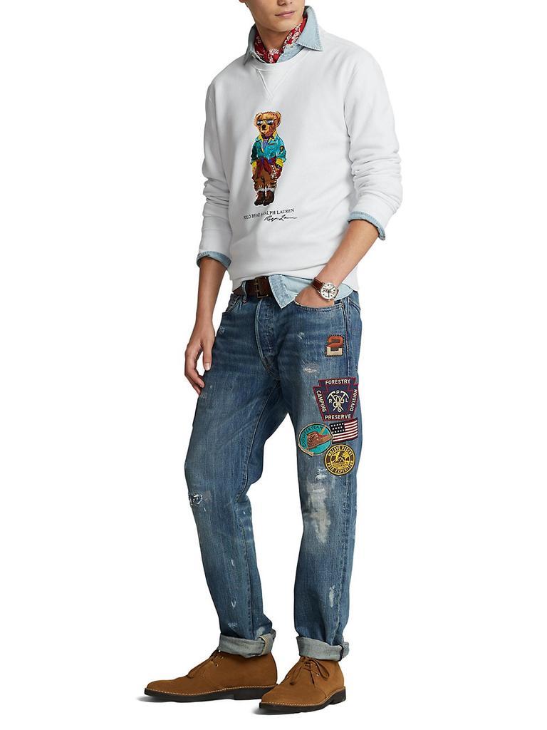 商品Ralph Lauren|Graphic Fleece Long-Sleeve Sweatshirt,价格¥1195,第4张图片详细描述
